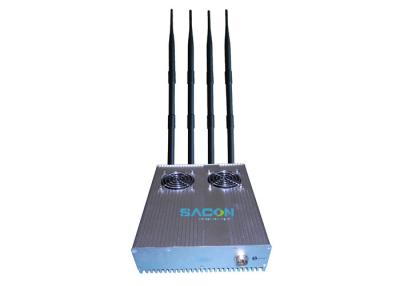 China High Frequency 4 Bands Wifi Signal Blocker Device 50m Long Jamming Range for sale
