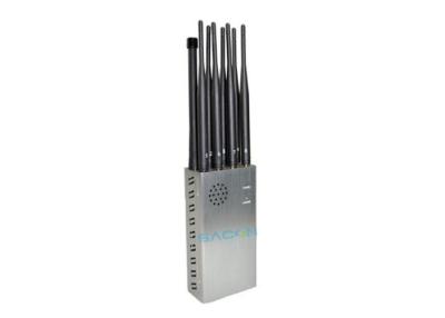 China Portable 8CH 3G 4G Signal Jammer , Cell Signal Blocker Jammer DC12V for sale