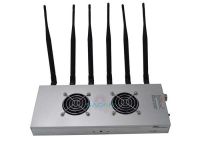 China Indoor 6 Channels Remote Control Signal Jammer Block 4G2300 LTE800 LTE2600 for sale