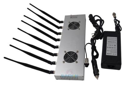 China 2G 3G 4G Prison Cell Phone Jammers 8 Bands With 2 Cooling Fans Inside for sale