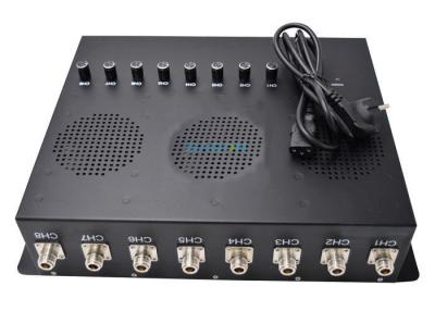 China Black 80w High Power VRadio Signal Jammer Adjustable 8 Bands For Police for sale