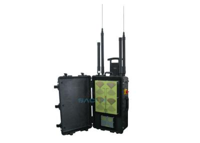 China 8 Bands Lojack Manpack Jammer , VHF UHF Jammer 400w Power VIP Protection for sale