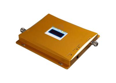 China Amplificador de señal de celda amarillo de 65 dB, amplificador de señal de teléfono móvil 195mm*180mm*20mm en venta