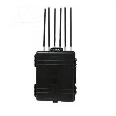 China Portable Luggage Manpack Jammer , Drone Frequency Blocker With Good Cooling System for sale
