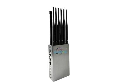 China 8.4W 12 Antennas Handheld Cell Phone Signal Jamming Device Block 2.4G 5.8G Up To 20m for sale