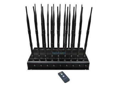 China 18 Channels Mobile Phone Signal Jammer Block All GPS Signals 42W High Power for sale