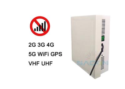 China 10 Channels 5G Mobile Phone Jammer Blocker Built - In Antennas Up To 50m Range for sale