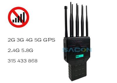 China 8 Antennas GPS WiFi 2G 3G 4G 16w Cell Phone Signal Interrupter for sale
