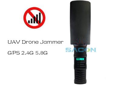 China Light Weight 2.4G 5.8G GPS 500m Handheld Drone Signal Jammer for sale