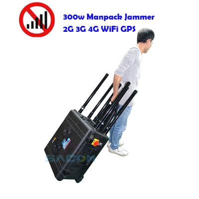 China 400w Mobile Phone Signal Jammer 8 Antennas 2G 3G 4G 5G GPS 500m Range Military Used for sale