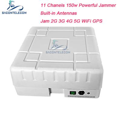 China 5G 5.8G 150w GPS WiFi Signal Jammer 11 Channels Waterproof for sale