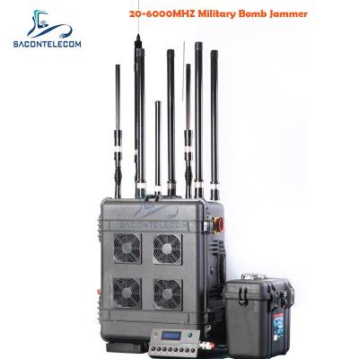 China VHF UHF Manpack Konvoi Bombe Jammer VSWR 400w DC28V DDS Signalquelle zu verkaufen