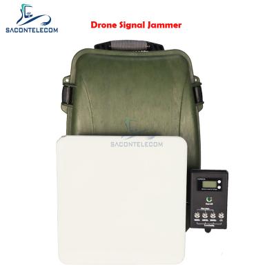 China Backpack Drone Signal Scrambler Wide Frequency Coverage VSWR Max 200w 1500m Distance for sale