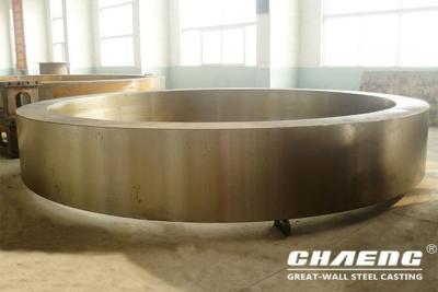 China Rotary kiln tyre, kiln riding ring weight 1-150T for sale