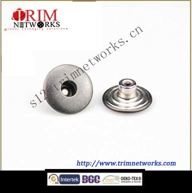 China Brass jeans 20MM HVB Anti Nickle flat face round fashion accessories metal button for sale