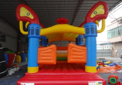China Children Kids Commercial Inflatable Bouncers , Moonwalk Bouncer House With Web Site Logo for sale