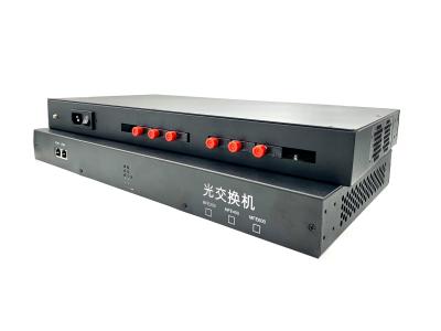 China Custom Industrial Fiber Switch 1310nm / 1550nm 20km Long Transmission Distance for sale