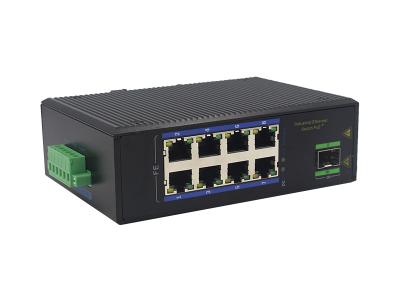 China 8 Port 3W IP40 100Base-TX Fiber Optic Ethernet Switch MSG1108F for sale