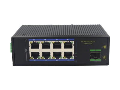 China MSG1108P 100Base-T RJ45 1000M PoE Industrial Ethernet Switch IP40 for sale