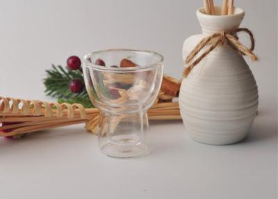 China Double Wall Borosilicate Glass Mugs for sale