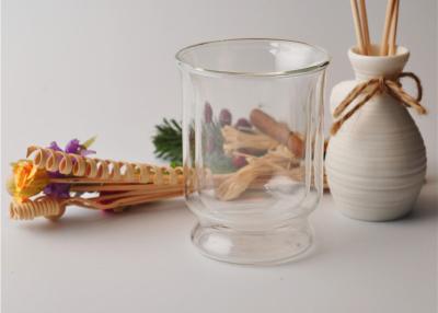 China Tea Double Wall Borosilicate Glass , Double Layer Glass Cup Refillable for sale