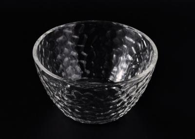 China Wide Mouth Glass Candle Bowl , Clear Galss Candle Container for sale