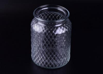 China Affordable 1000ml / 35oz Crystal Canister Huge Mason Jar Glasses For Honey for sale