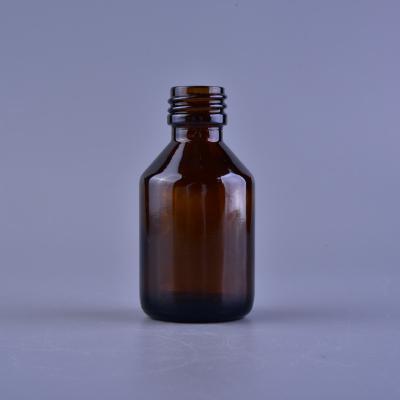 China Los E.E.U.U. hicieron las botellas líquidas vacías de la medicina, botellas líquidas ambarinas de la prescripción ovales en venta