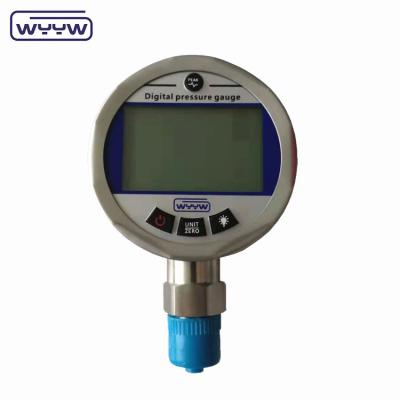 Cina Precisione 0,2% Fs Fondo 80mm idraulico manometro digitale della pressione dell'acqua in vendita