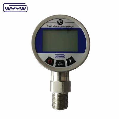 Cina 65 mm Bar Psi Industrial Digital Pressure Gauge per aria olio acqua idraulica in vendita