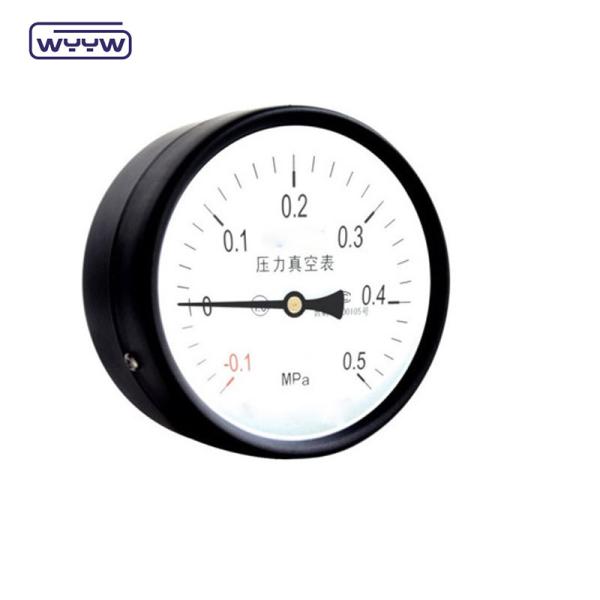 Quality Steel Negative Pressure Gauge -0.1Mpa Back Mount 60mm Dial for sale