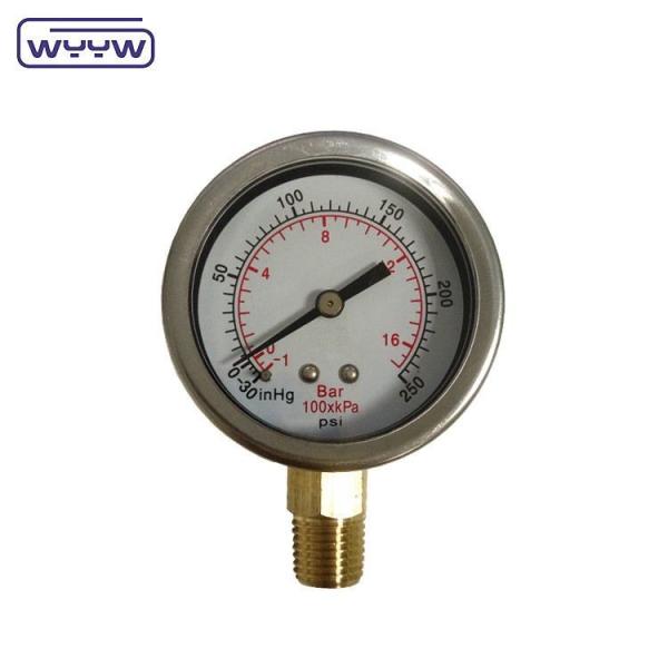 Quality 0 To 100 Mbar Digital Vacuum Pressure Gauge Pressure Oil Water Gauge for sale
