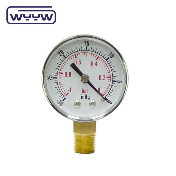 Quality OEM Negative Air Pressure Gauge Manometer Bourdon Pressure Gauge Meter for sale