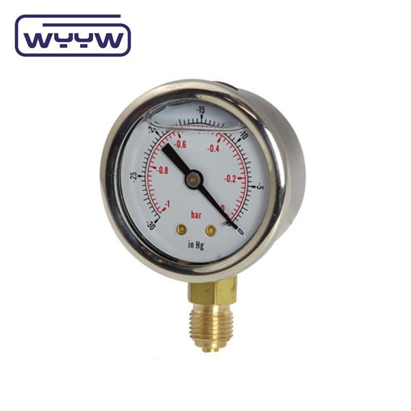 Quality OEM Negative Air Pressure Gauge Manometer Bourdon Pressure Gauge Meter for sale