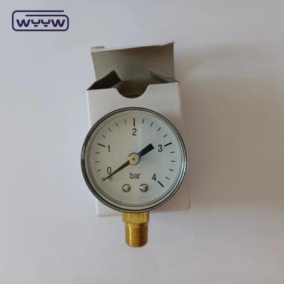 China 1.5 pulgadas 40 mm manómetro de alta calidad manómetro de presión barata conexión de fondo manómetro fábrica venta directa en venta