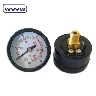 China 1/8 1/4 threaded connection 16 bar water pressure gauge manometer price for sale