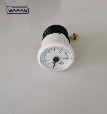 China Plastic capillaire drukmeter 4 bar Wandhang stoomketel drukmeter Te koop