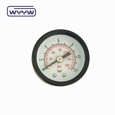 China Wall Hung Capillary Steam Pressure Gauge Manometer Black Steel Material for sale