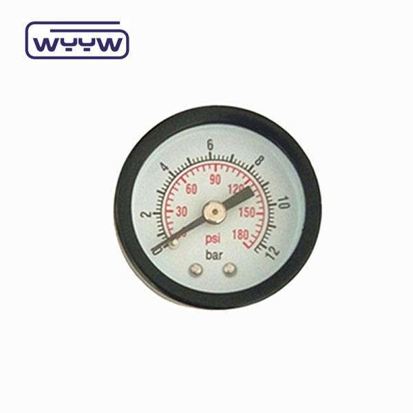 Quality Wall Hung Capillary Steam Pressure Gauge Manometer Black Steel Material for sale