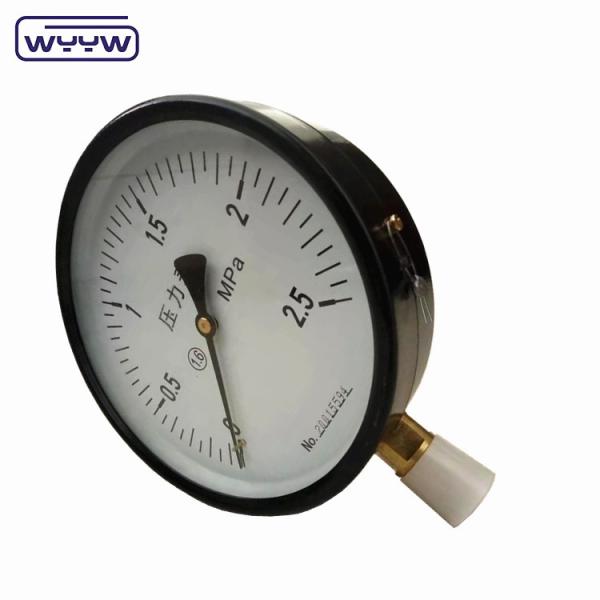 Quality bottom bourdon tube type 150mm accurate air pressure gauge for sale