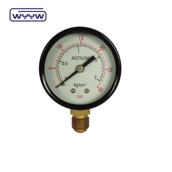 Quality Black Steel Economy Pressure Gauge Dural Scale 50mm Air Pressure Gauge Meter for sale