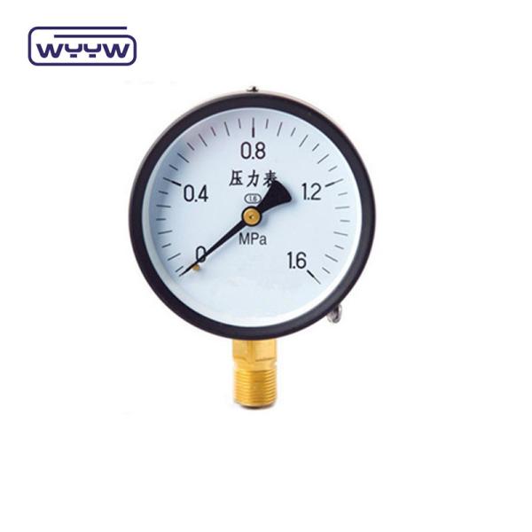 Quality Black Steel Economy Pressure Gauge Dural Scale 50mm Air Pressure Gauge Meter for sale