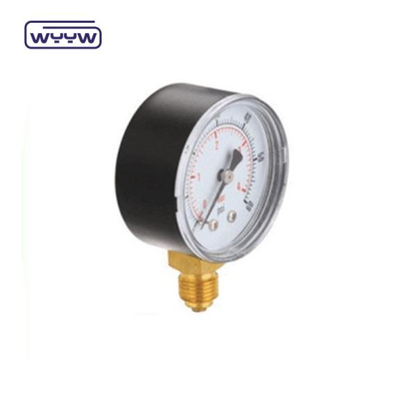 Quality Black Steel Economy Pressure Gauge Dural Scale 50mm Air Pressure Gauge Meter for sale