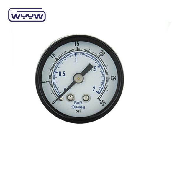 Quality 40mm Axial Bar Psi Air Pump Pressure Gauge Manometer Back Mount for sale