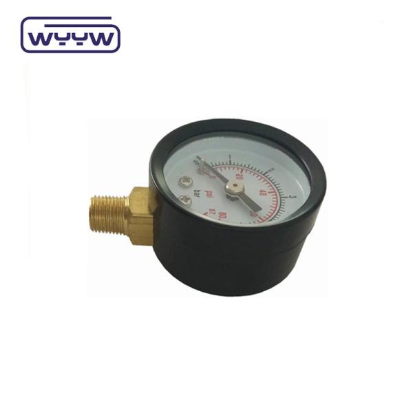 Quality Bottom 40mm 1.5' Argon Gas Pressure Gauge Plastic Material for sale