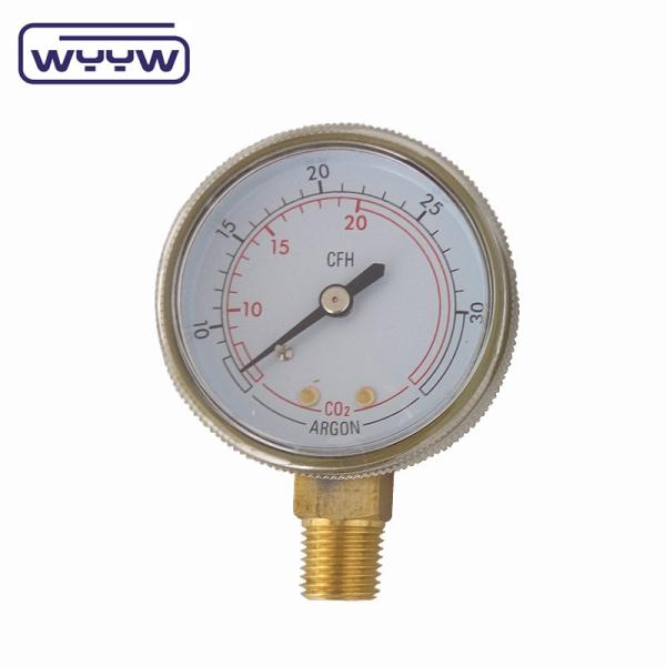 Quality 2" Economy Pressure Gauge Bottom Mount Argon Pressure Gauge for sale