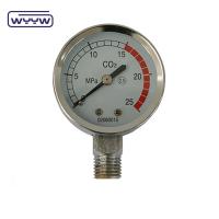 Quality 50mm industrial welding co2 pressure gauge for sale