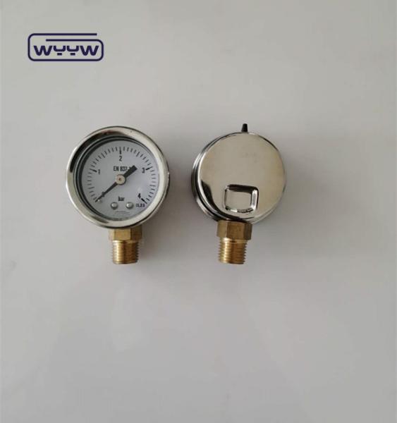 Quality SS Case Gas Test Pressure Gauge 40mm Dial Size Back Mount for sale