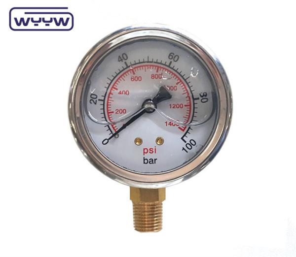 Quality 63mm 0-10bar 150 Psi Pressure Gauge Manometer For Excavator for sale