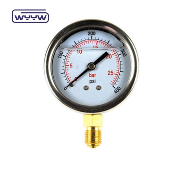 Quality 2.5" Anti-Vibration Pressure Gauge Manometer Bottom Mount for sale